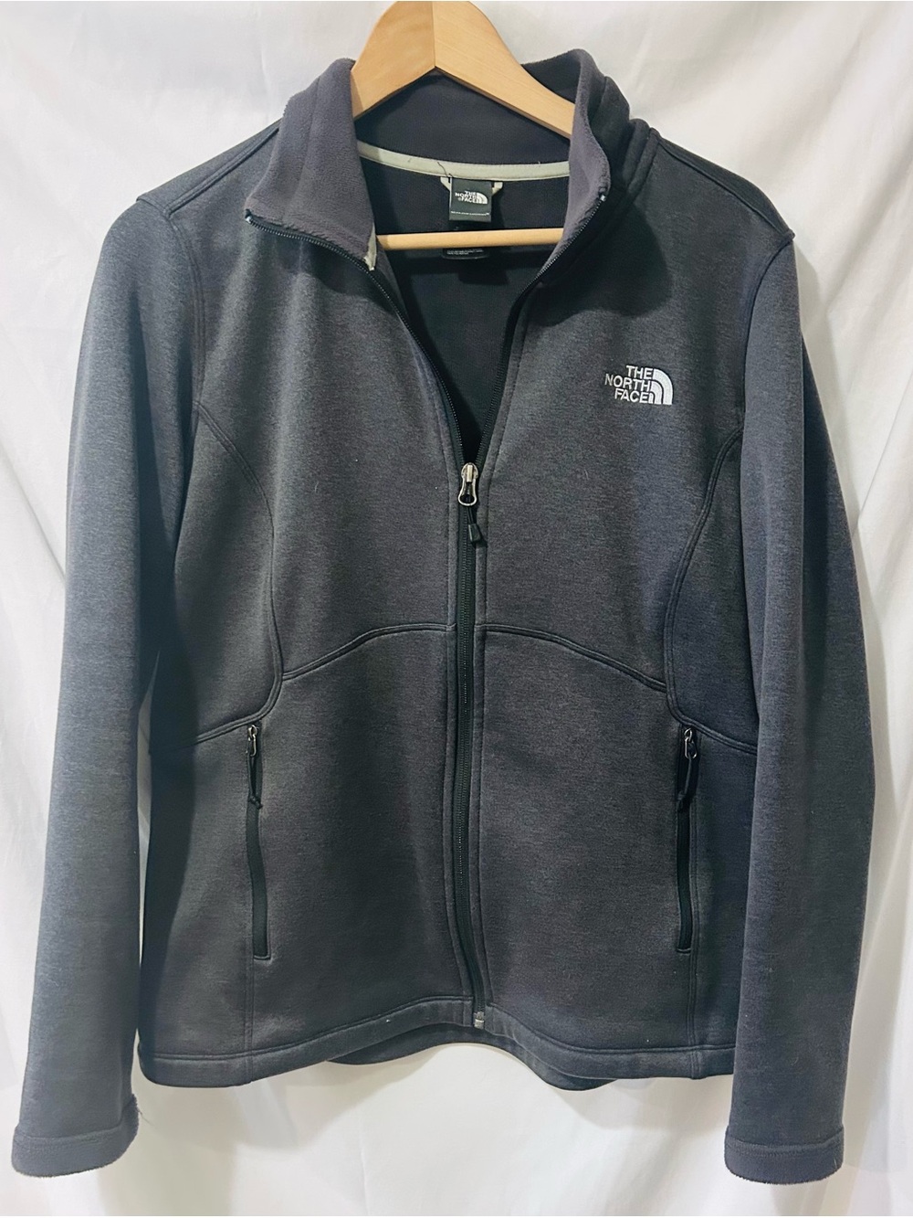 The North Face Women's Agave Full Zip Jacket Grey Heather Size Large